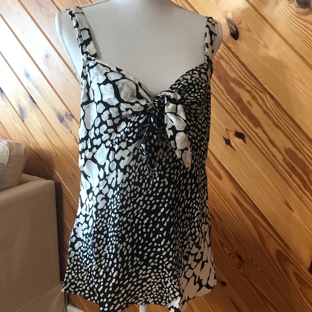 J.Crew Python Print Silk Tank Size 12 - image 1